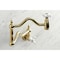 Kingston Brass KS2107PX Heritage Wall Mount Pot Filler, Brushed Brass KS2107PX - alternate 2